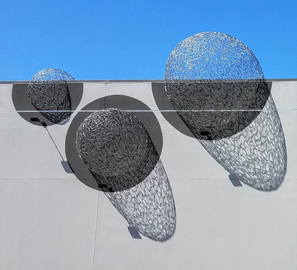 Sky Spheres, Ivan McLean, North Side of Lambert, Between Puente & Pioneer