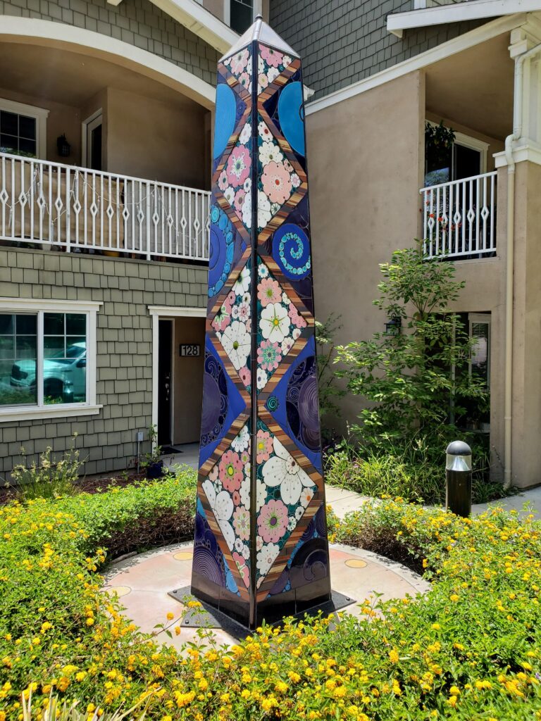 Sakura Obelisk, Marlo Bartels, East Side of Orange, South of Ash